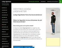 Tablet Screenshot of ledigalagenheter.org